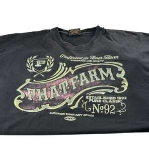 Phat Farm Y2K Graphic Classic Black T-Shirt